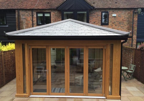 Oak Framed Extension exterior