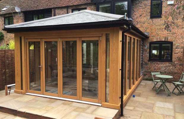 Oak Framed Extension exterior