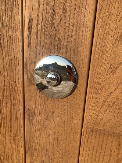Blue anchor door