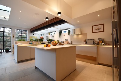 Rear and side extension kitchen