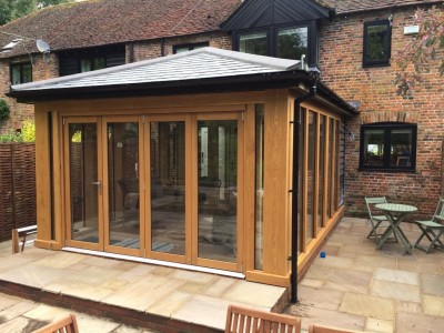 Oak Framed Extension exterior