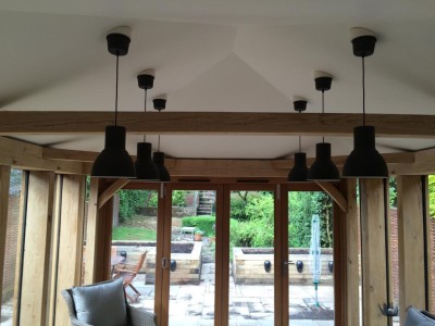 Oak Framed Extension ceiling - sazsd
