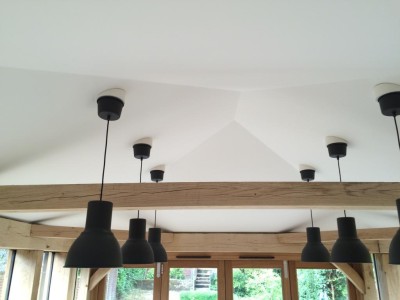 Oak Framed Extension ceiling - sazsd