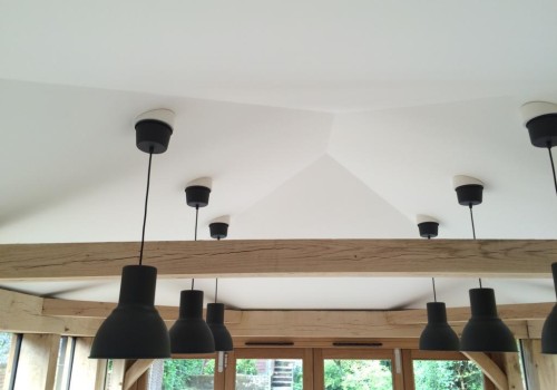 Oak Framed Extension ceiling